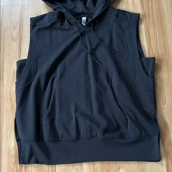 Lululemon Black Sleeveless  Hoodie Size 6 - Picture 9 of 10